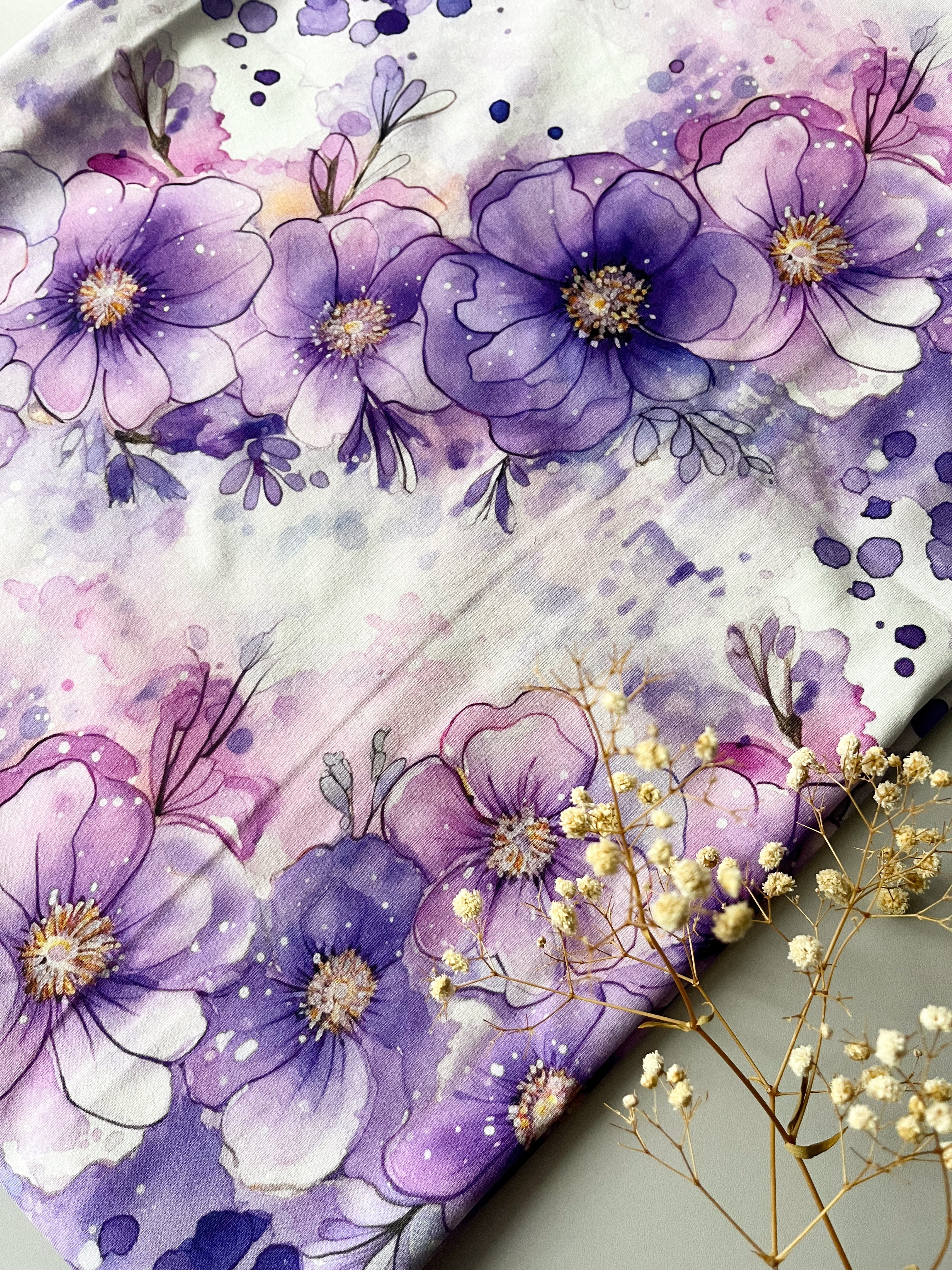 Aquarell flieder Blumen